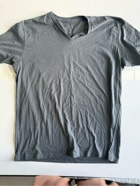 Fresh Clean Tees Men's V-Neck T-Shirt in Grey